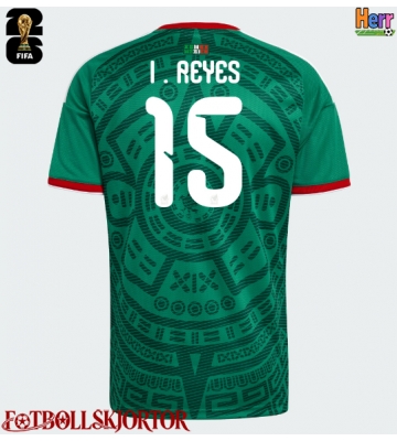 Mexiko Israel Reyes #15 Hemmatröja VM 2026 Kortärmad